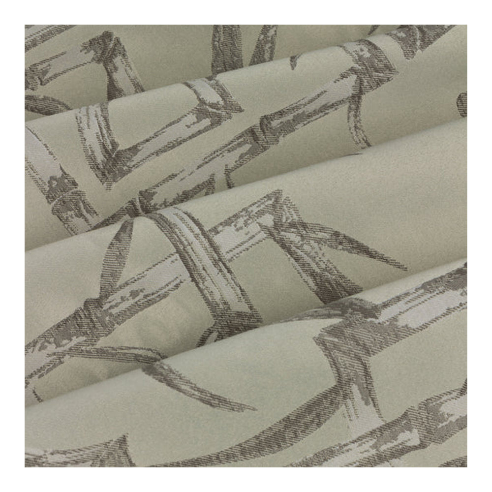 Champagne - Side - Paoletti Jacquard Bamboo Print Eyelet Curtains