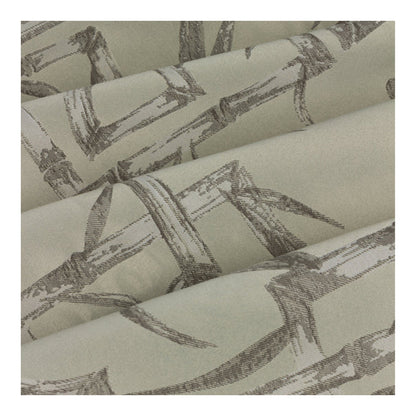 Champagne - Side - Paoletti Jacquard Bamboo Print Eyelet Curtains