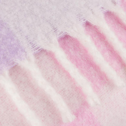 Aqua Blossom - Side - Furn Maisie Checked Tassel Throw