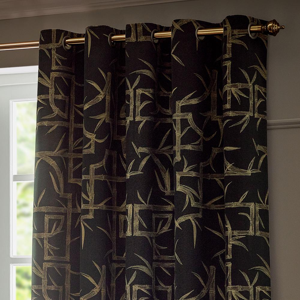 Petrol - Side - Furn Ultimate Faux Suede Eyelets Blackout Curtains