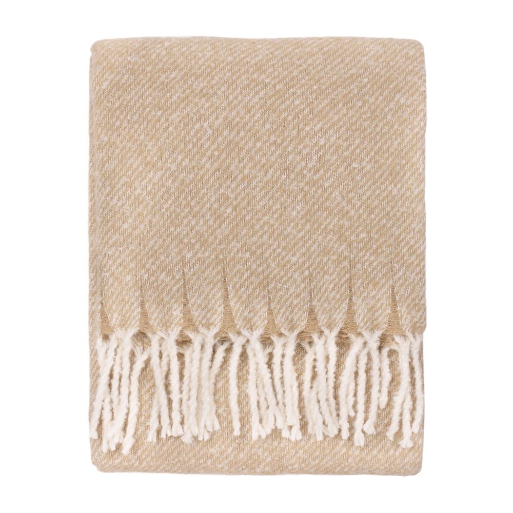 Natural - Front - Wylder Isla Woven Tassel Throw
