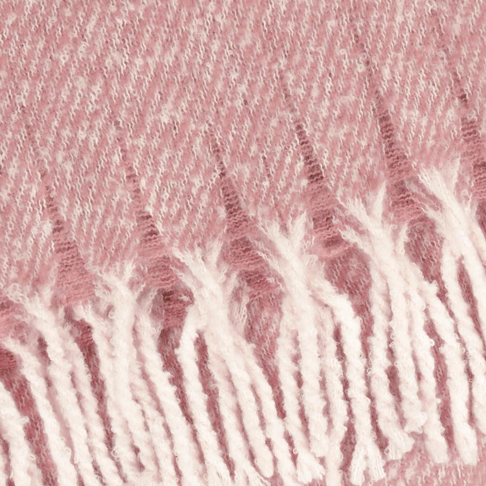 Pink-Heather - Side - Wylder Isla Woven Tassel Throw