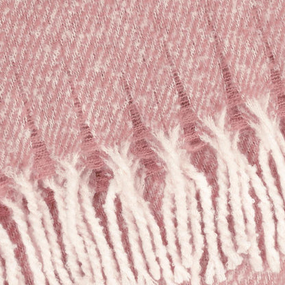 Pink-Heather - Side - Wylder Isla Woven Tassel Throw