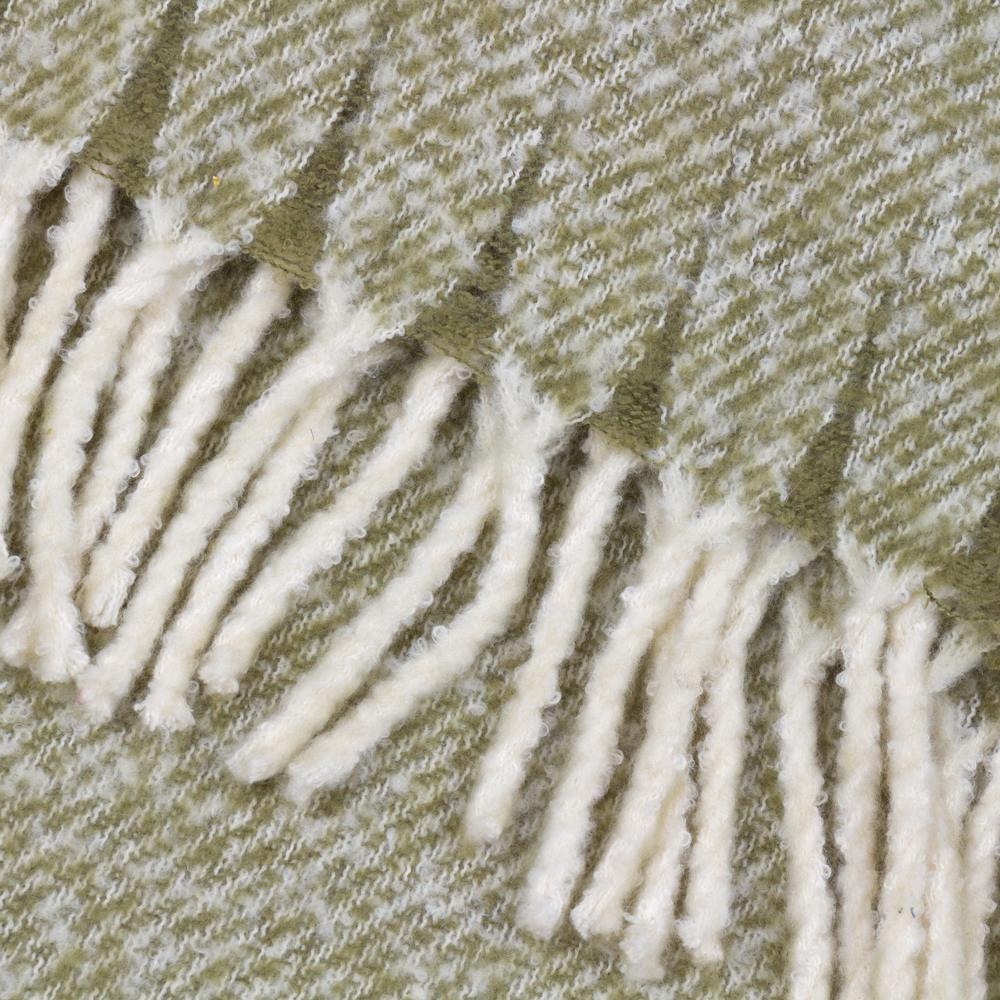 Green - Side - Wylder Isla Woven Tassel Throw