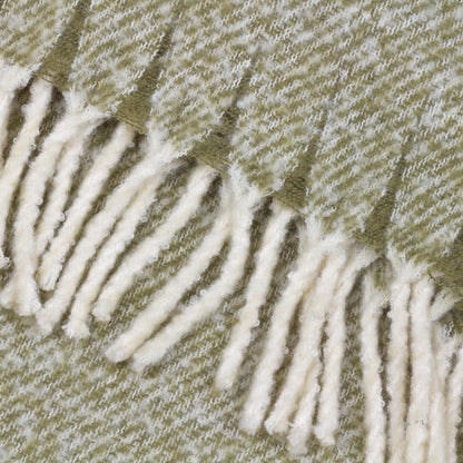 Green - Side - Wylder Isla Woven Tassel Throw