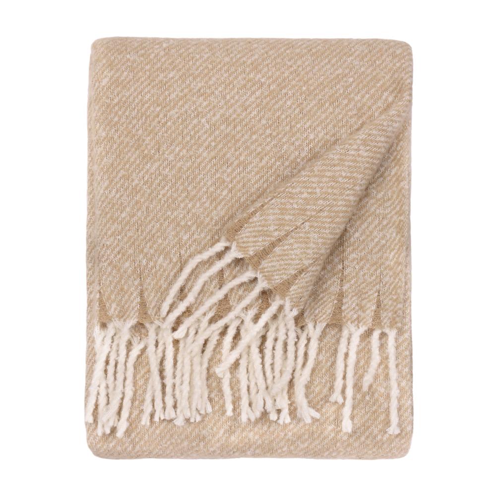 Natural - Back - Wylder Isla Woven Tassel Throw