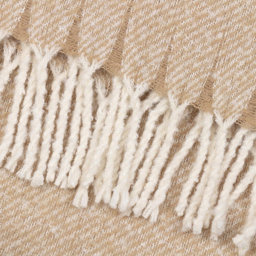 Natural - Side - Wylder Isla Woven Tassel Throw