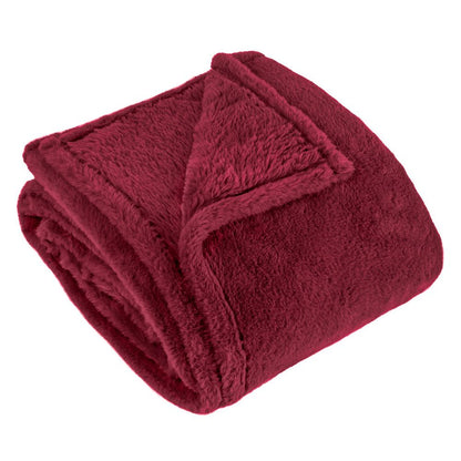Berry - Lifestyle - Furn Kallu Faux Fur Double Sided Throw