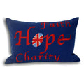Navy - Front - Riva Home Faith Cushion Cover