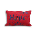 Red - Front - Riva Home Faith Cushion Cover