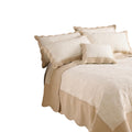 Ivory-Taupe - Front - Riva Home Fayence Bedspread