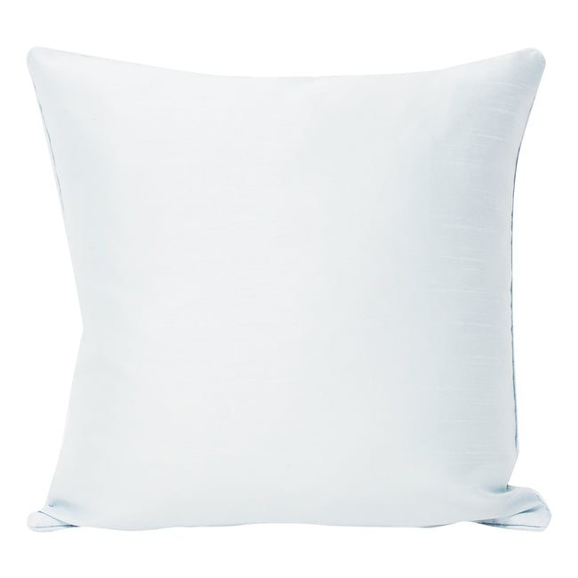 White - Front - Riva Home Fiji Faux Silk Cushion Cover