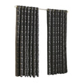 Black - Front - Riva Home Hanover Ringtop Curtains