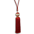 Burgundy - Front - Riva Home Jewel Tie Back