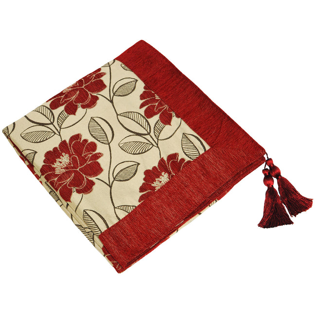 Red - Front - Riva Home Mayflower Throw