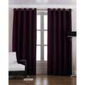 Damson - Front - Riva Home Panama Ringtop Curtains