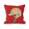 Red - Front - Riva Home Polo Helmet Cushion Cover
