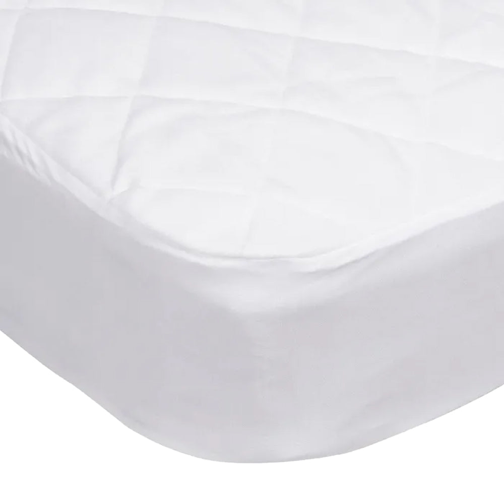White - Back - Riva Home Quilted Waterproof Mattress Protection
