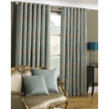 Turquoise - Front - Riva Home Renaissance Ringtop Curtains