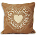 Caramel - Front - Riva Home Scandi Valentine Cushion Cover