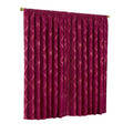 Raspberry - Front - Riva Home Winchester Pencil Pleat Curtains