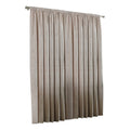 Natural - Front - Riva Home Winchester Pencil Pleat Curtains