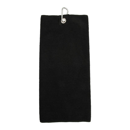 Black - Front - Towel City Microfibre Golf Towel