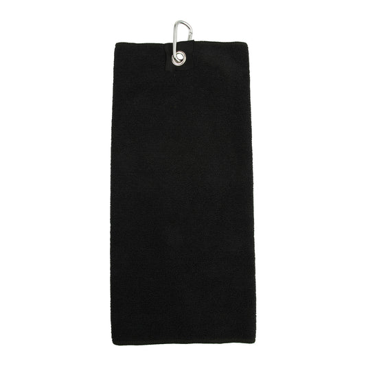 Black - Front - Towel City Microfibre Golf Towel