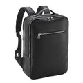 Black - Side - Quadra Tailored Luxe PU Backpack