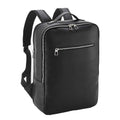 Black - Side - Quadra Tailored Luxe PU Backpack