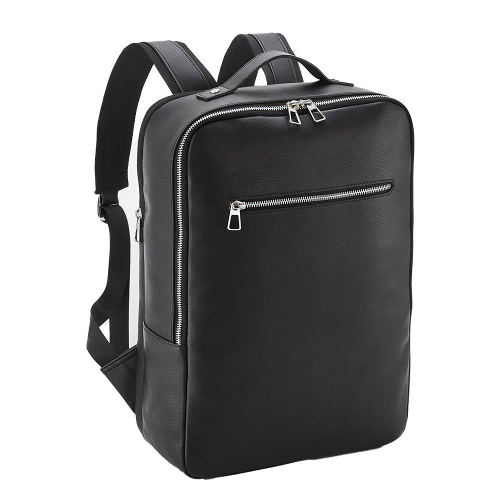 Black - Side - Quadra Tailored Luxe PU Backpack