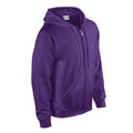 Purple - Side - Gildan Mens Heavy Blend Hooded Sweatshirt