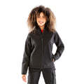 Black - Side - Result Genuine Recycled Womens-Ladies Recycled Printable Soft Shell Jacket
