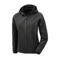 Black - Front - Result Genuine Recycled Womens-Ladies Recycled Printable Soft Shell Jacket