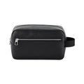 Black - Back - Quadra Tailored Luxe PU Wash Bag