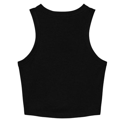 Solid Black - Back - Bella + Canvas Womens-Ladies Micro-Rib Racer Tank Top
