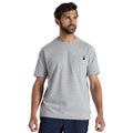 Soft Grey - Side - Craghoppers Mens Wakefield Workwear Marl Pocket T-Shirt
