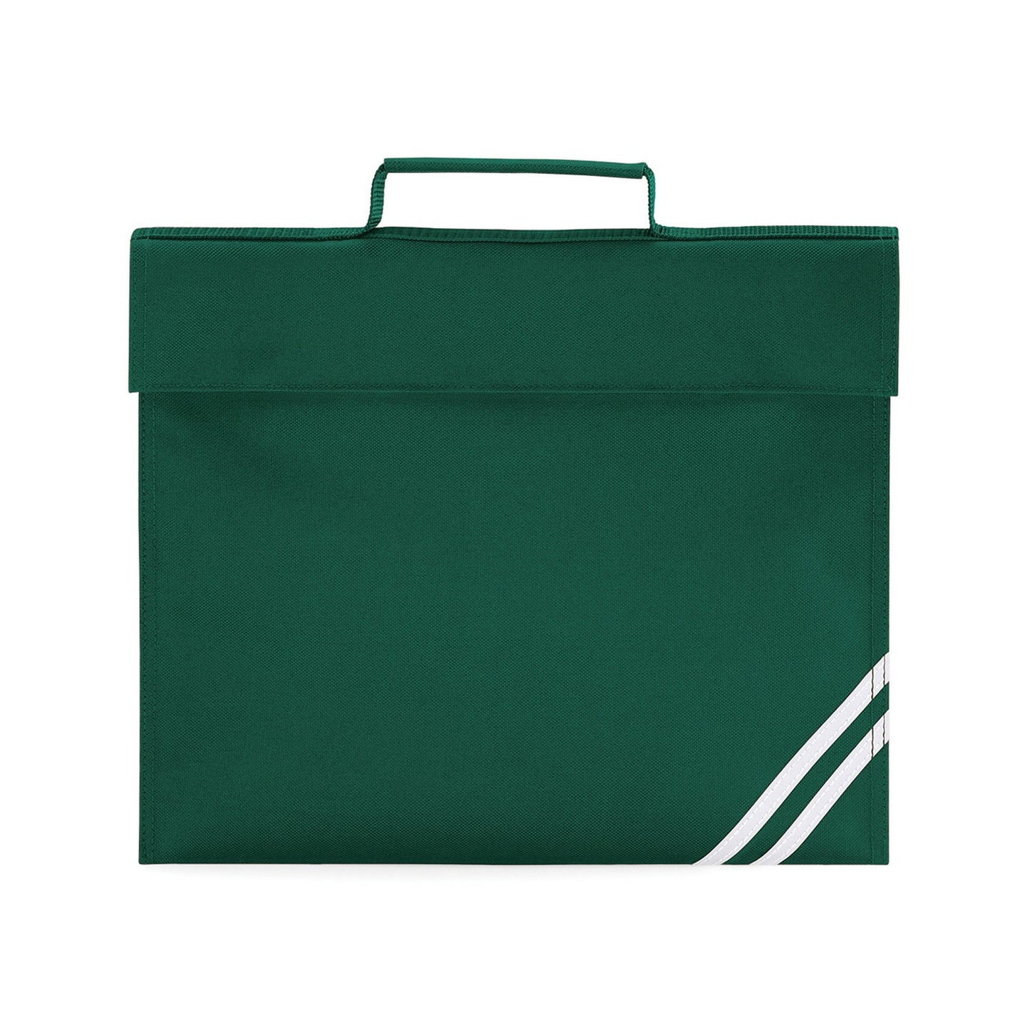 Bottle Green - Front - Quadra Classic Book Bag
