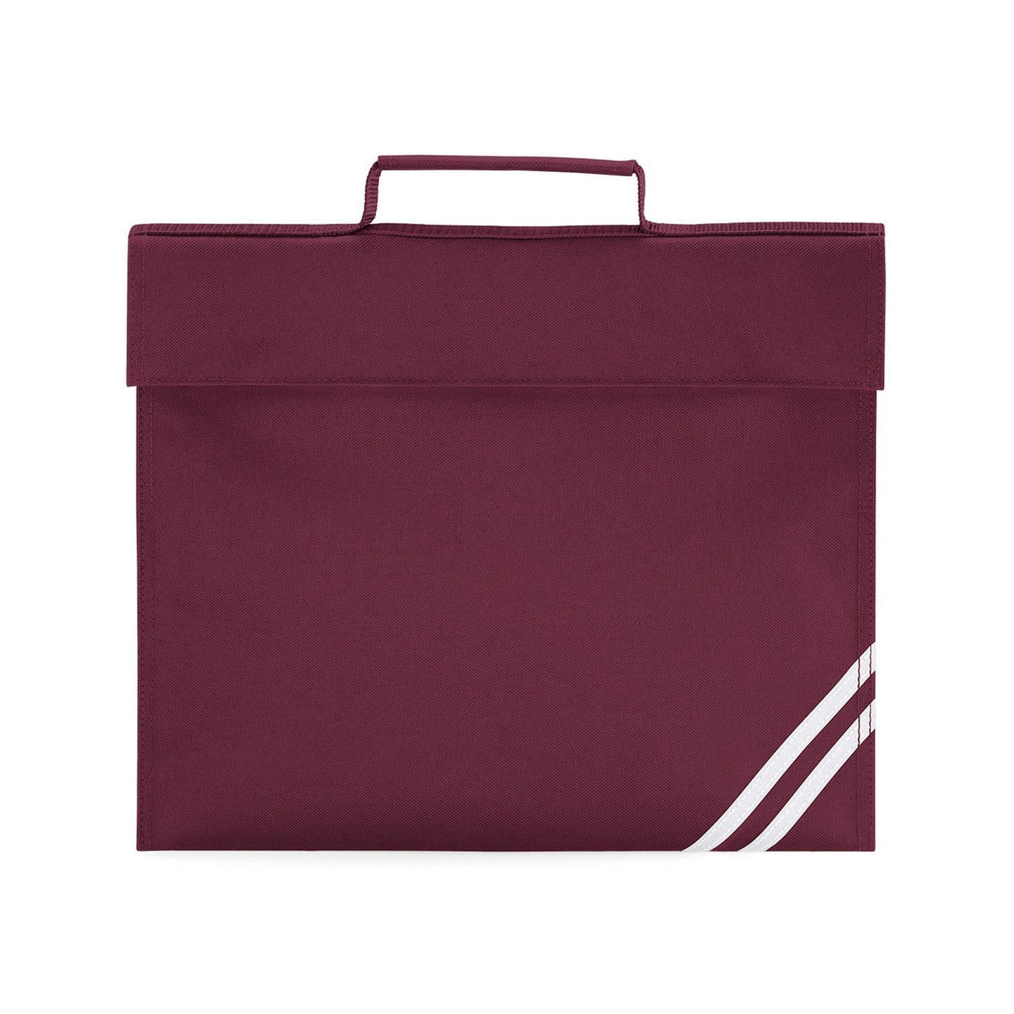 Burgundy - Front - Quadra Classic Book Bag