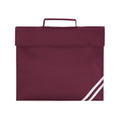 Burgundy - Front - Quadra Classic Book Bag