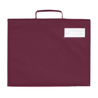 Burgundy - Back - Quadra Classic Book Bag
