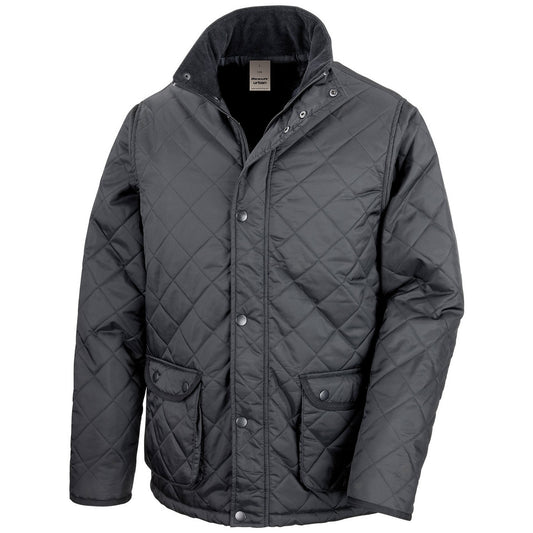 Black - Front - Result Urban Unisex Adult Cheltenham Padded Jacket