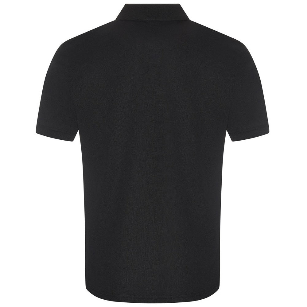Black - Back - PRO RTX Mens Pro Moisture Wicking Polo Shirt