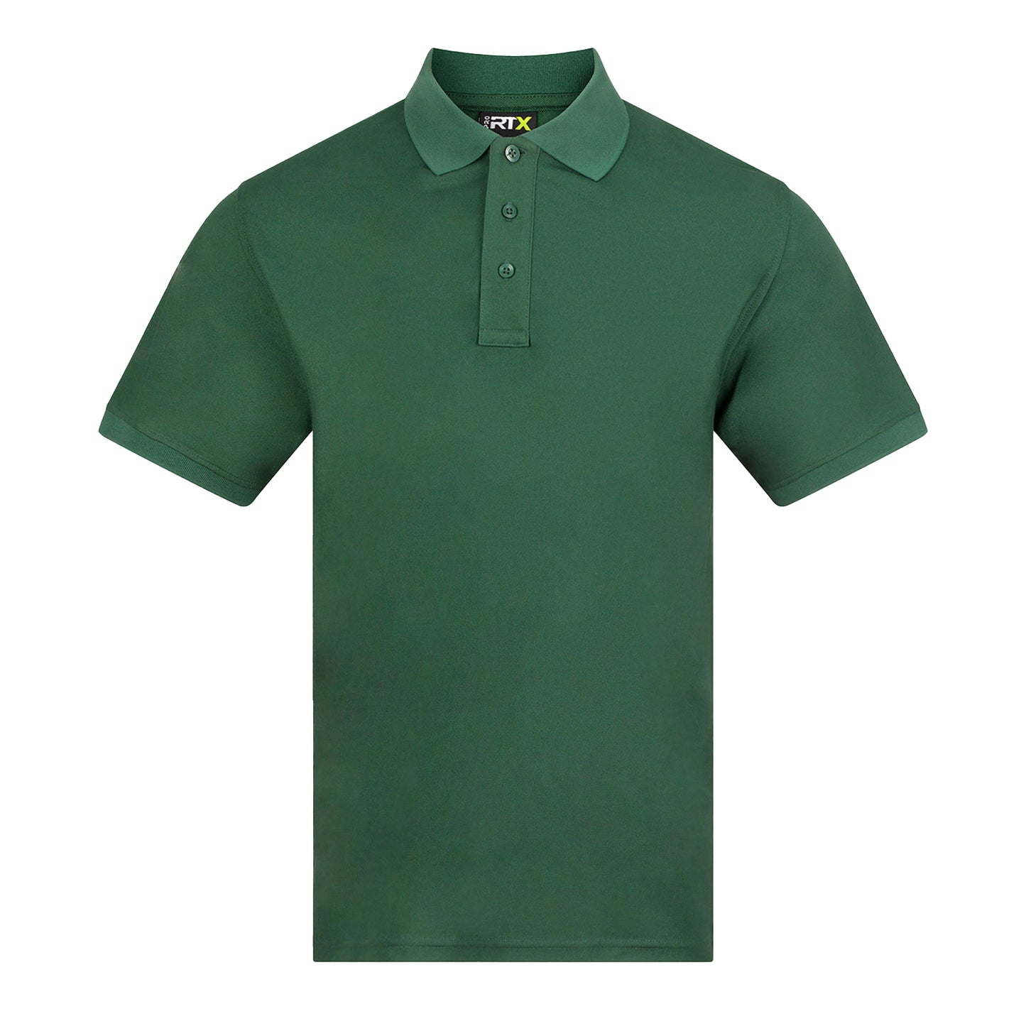 Bottle Green - Front - PRO RTX Mens Pro Moisture Wicking Polo Shirt