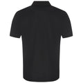 Black - Back - PRO RTX Mens Pro Moisture Wicking Polo Shirt