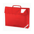Bright Red - Front - Quadra Reflective Tape Book Bag