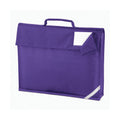 Purple - Front - Quadra Reflective Tape Book Bag