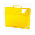 Yellow - Front - Quadra Reflective Tape Book Bag