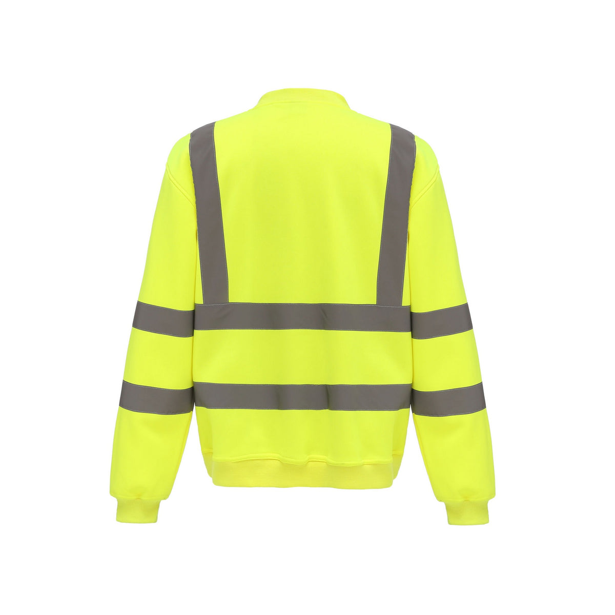 Yellow - Back - Yoko Unisex Adult Hi-Vis Sweatshirt