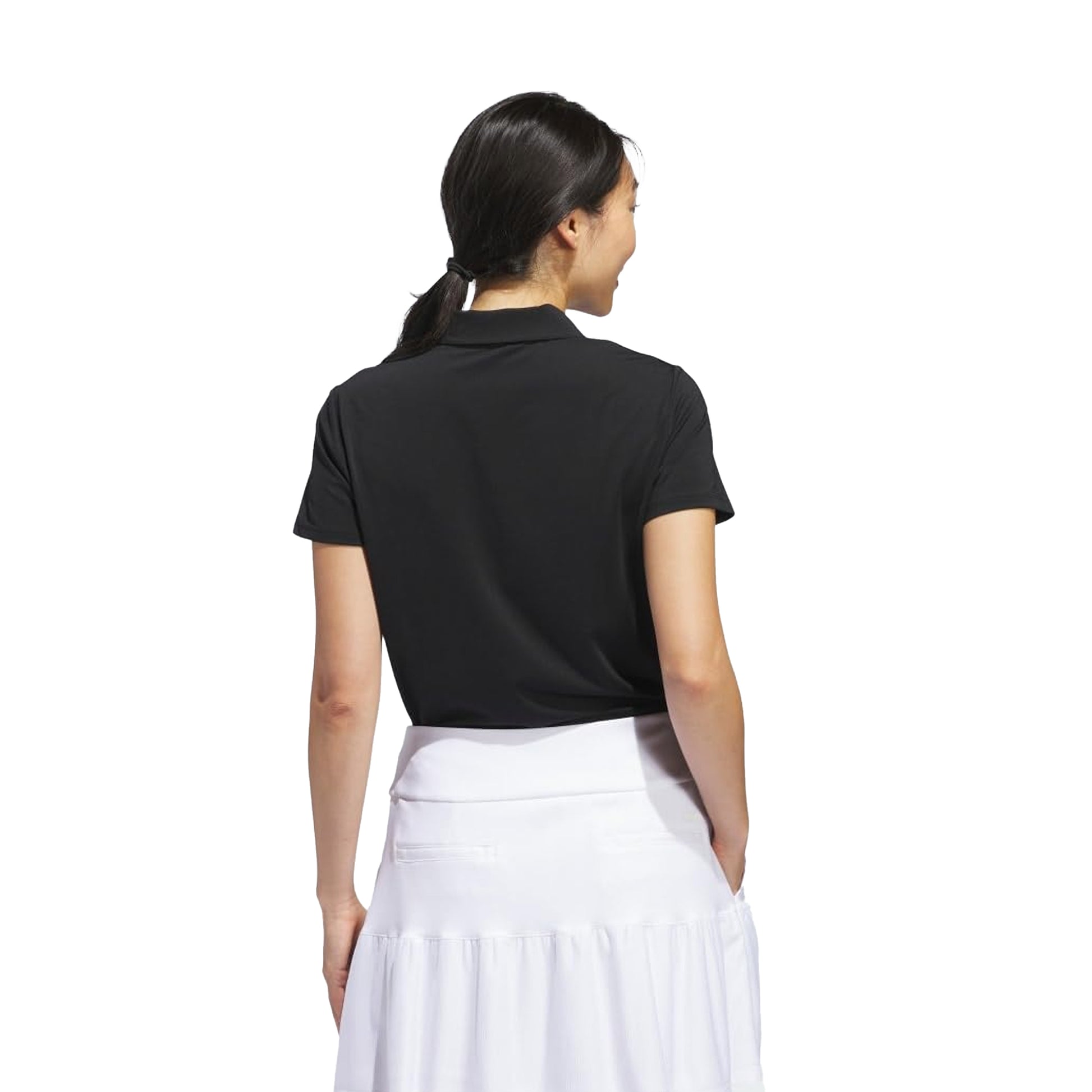 Black - Side - Adidas Womens-Ladies Performance Polo Shirt